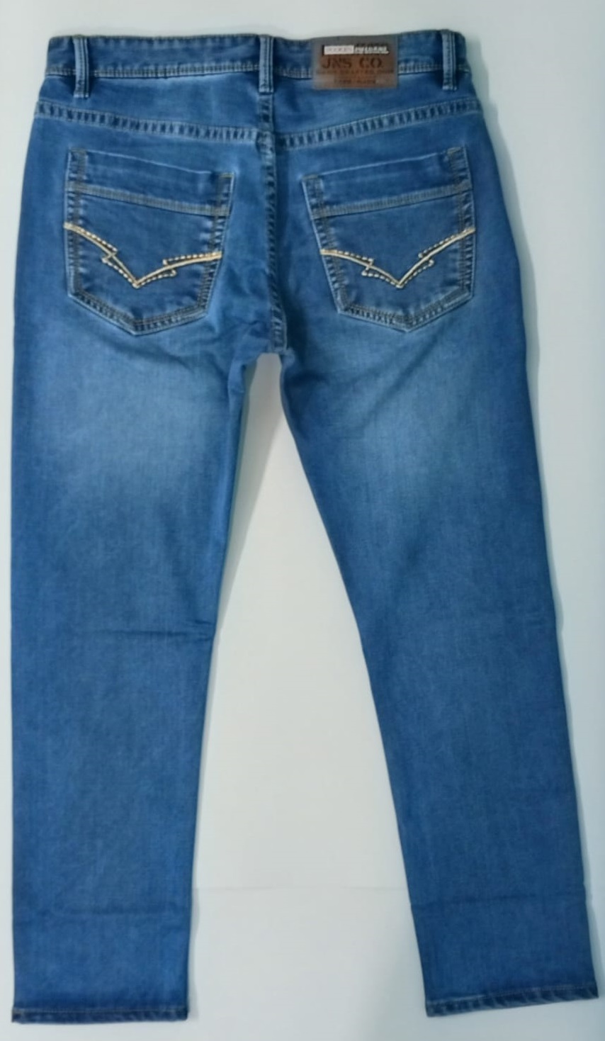 Rookie Jeans Liught Blue 3 Rookies Light Blue Mid-Rise Slim Straight Fit Stretch Jeans - Image 3