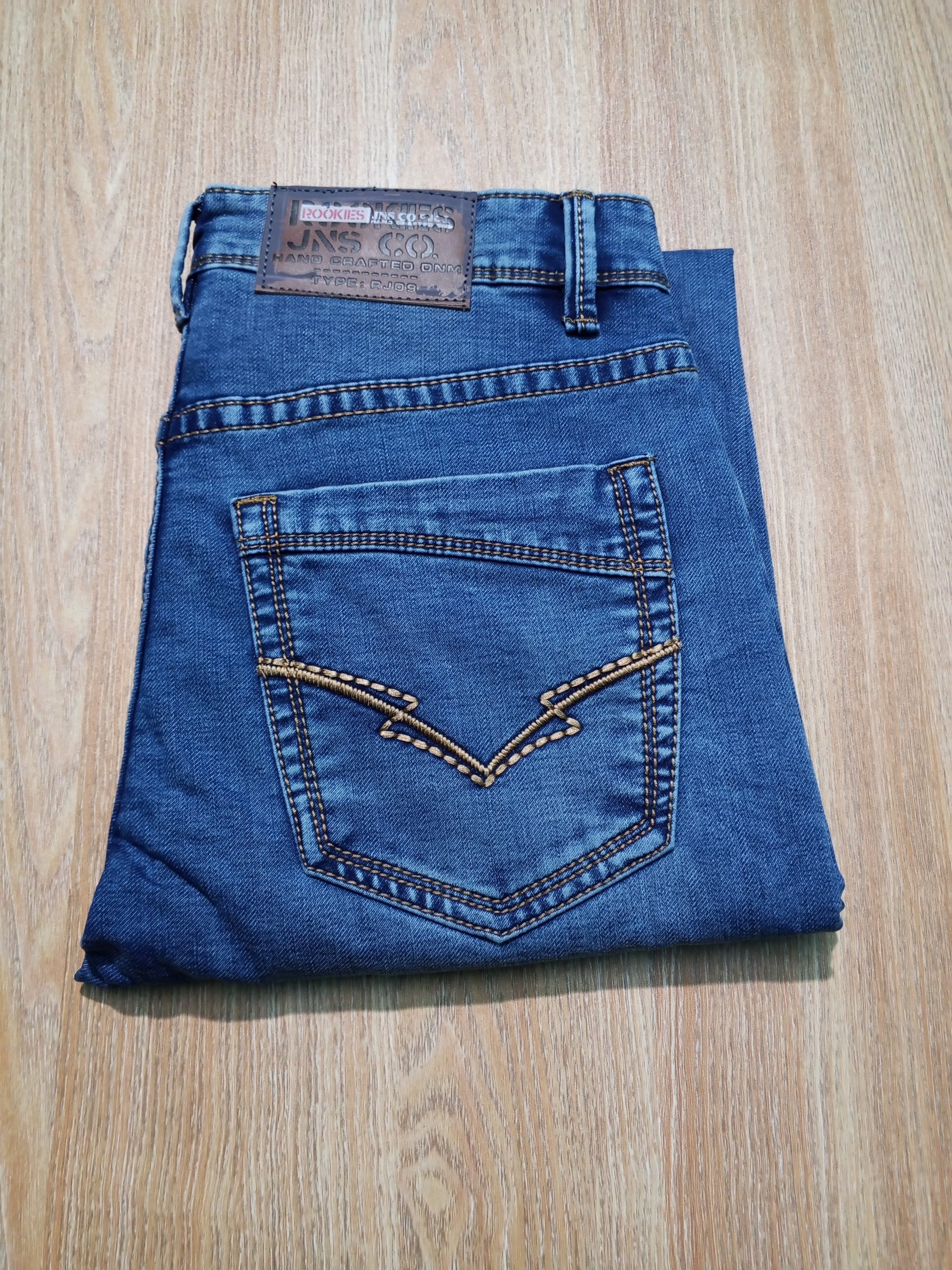 Rookies Jeans light Blue 6 Rookies Light Blue Mid-Rise Slim Straight Fit Stretch Jeans - Image 5