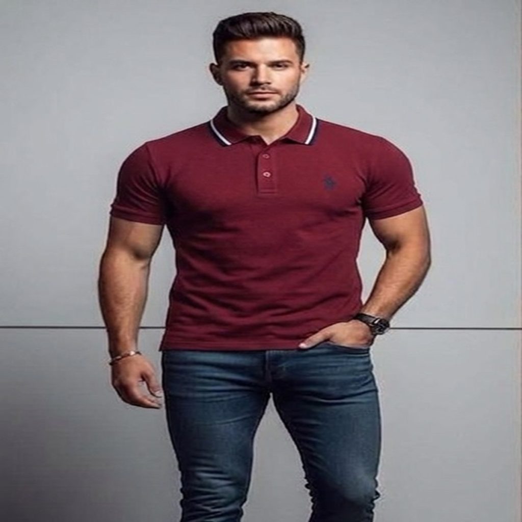 t shirt us polo red 2